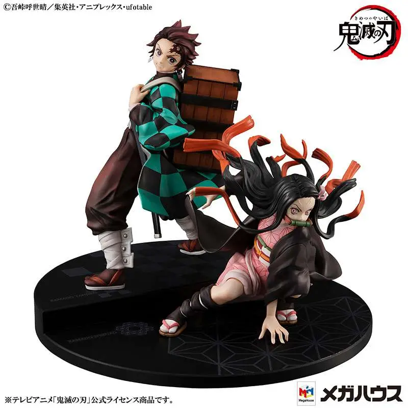 Figurine Demon Slayer brother sister gem st